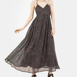 Disturbia V-Neck Moody Floral Dress